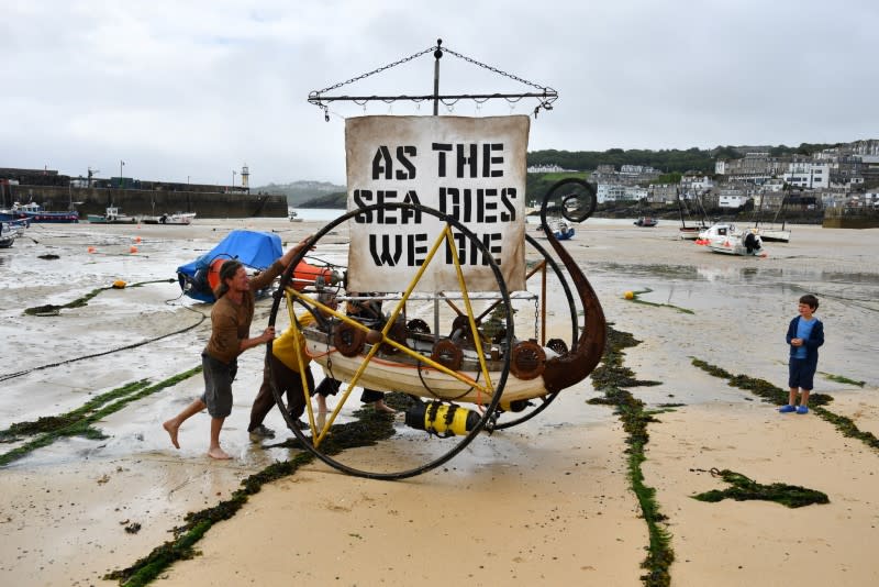 Protests during G7 summit in Cornwall