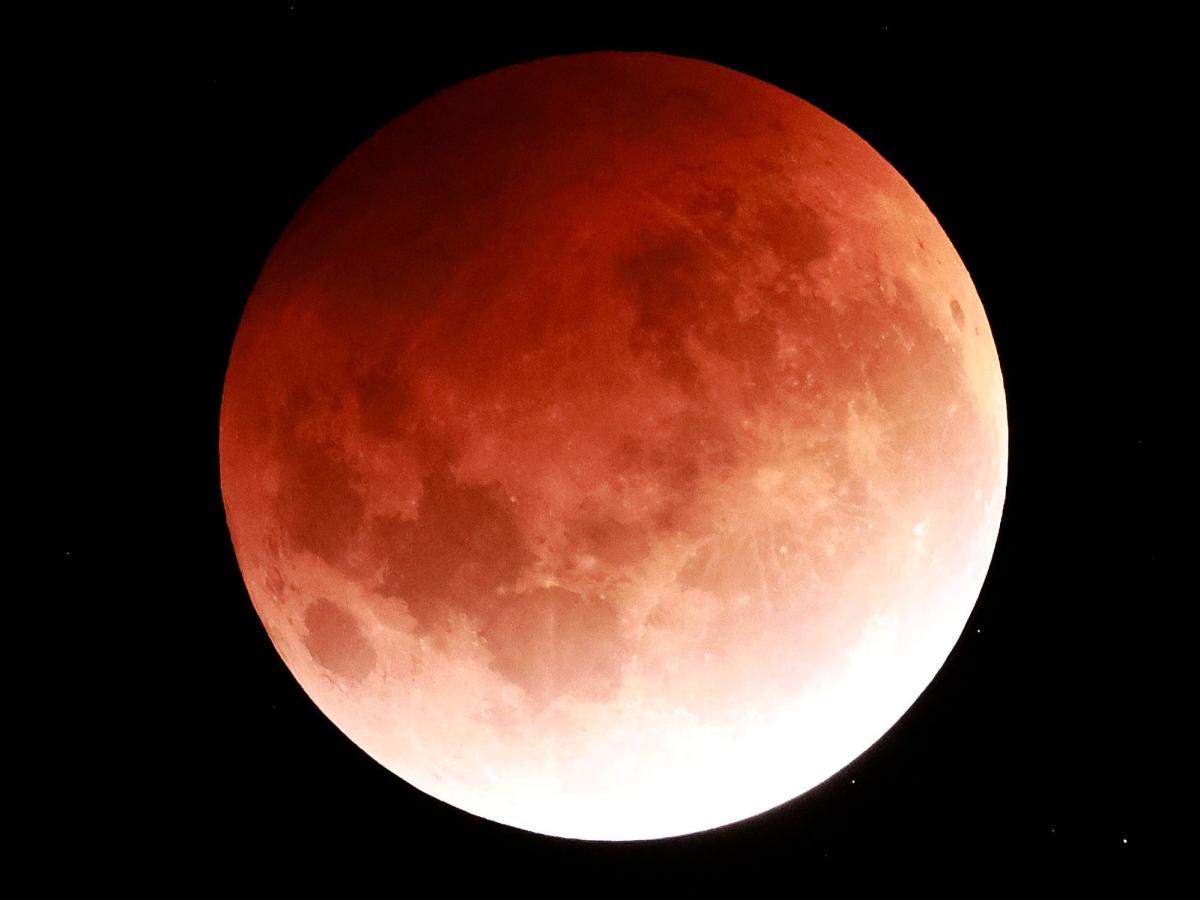 A lunar eclipse brings a blood red moon on Election Day the last in 3