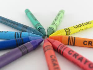 crayons in a circle