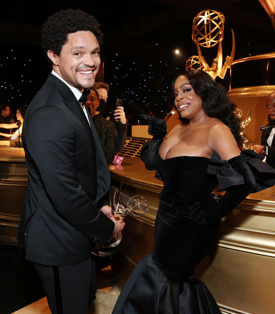 Trevor Noah & Niecy Nash at Emmy's Governors Ball.