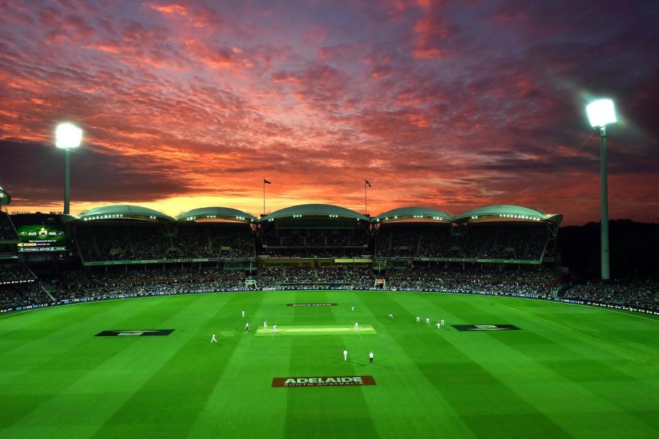 Australia and New Zealand contest the first-ever day-night Test in Adelaide: AFP/Getty Images