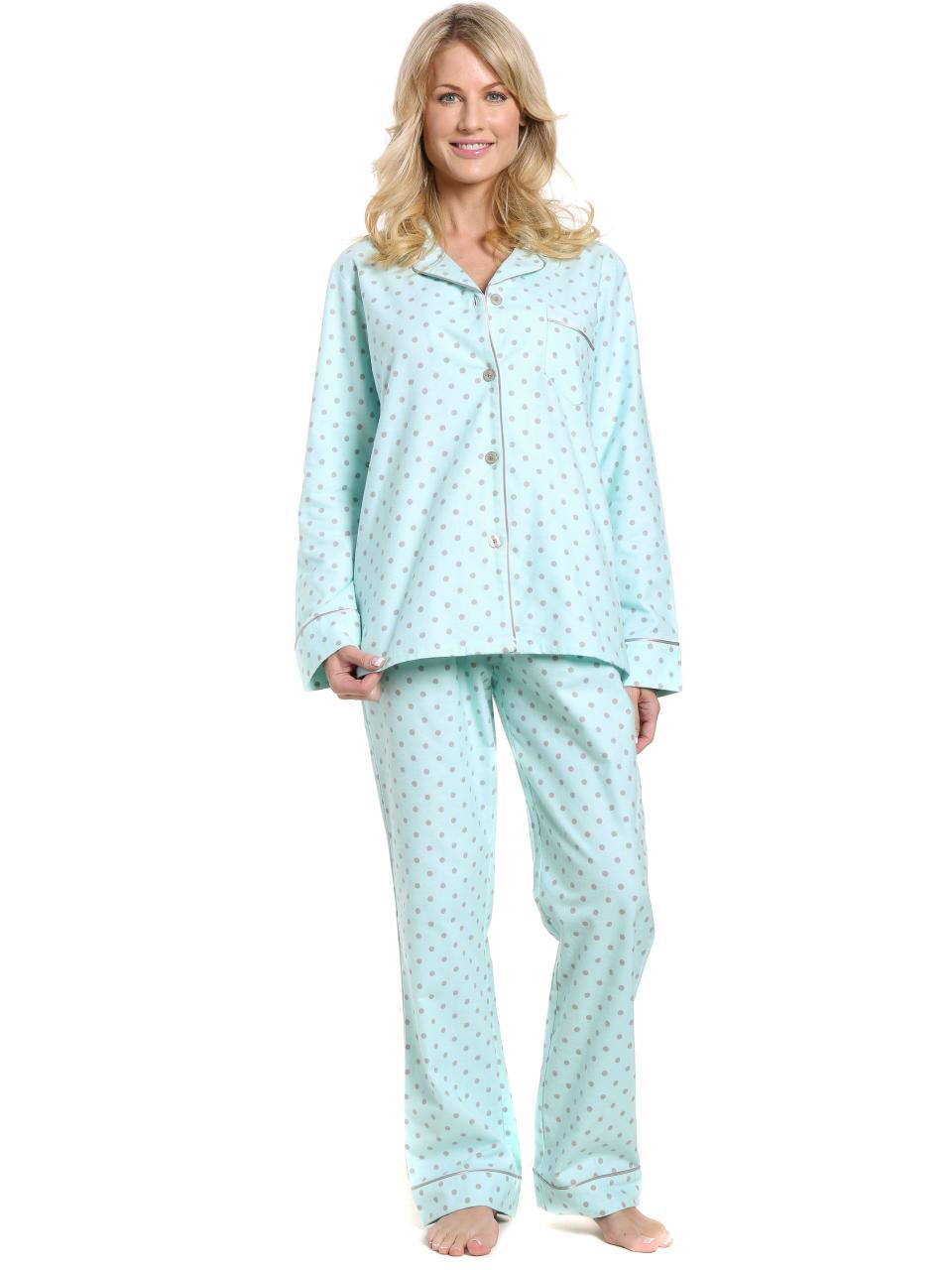 10) Premium 100 percent Cotton Flannel Pajama Sleepwear Set