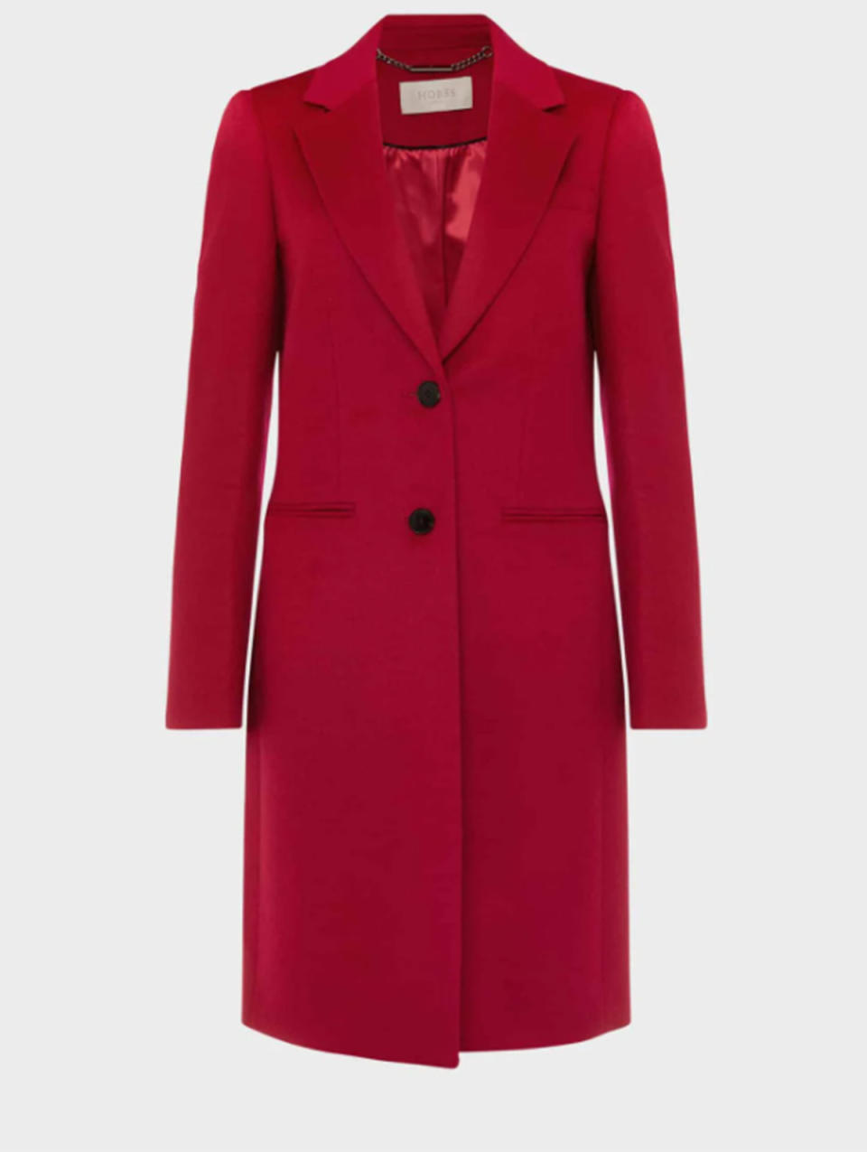 Hobbs London Tilda wool coat in fuchsia pink, $371.25