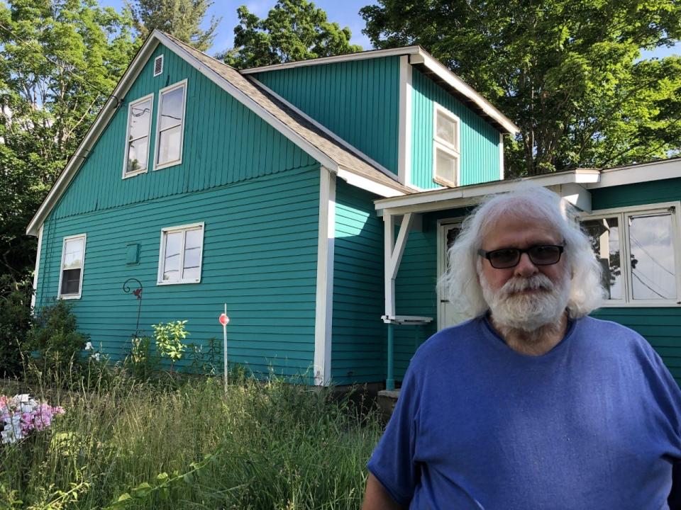 Felix Goodrich, of Sanford, is grateful to members of the local Knights of Columbus and Rotary clubs and other volunteers who helped renovate his home on School Street during the summer of 2021.