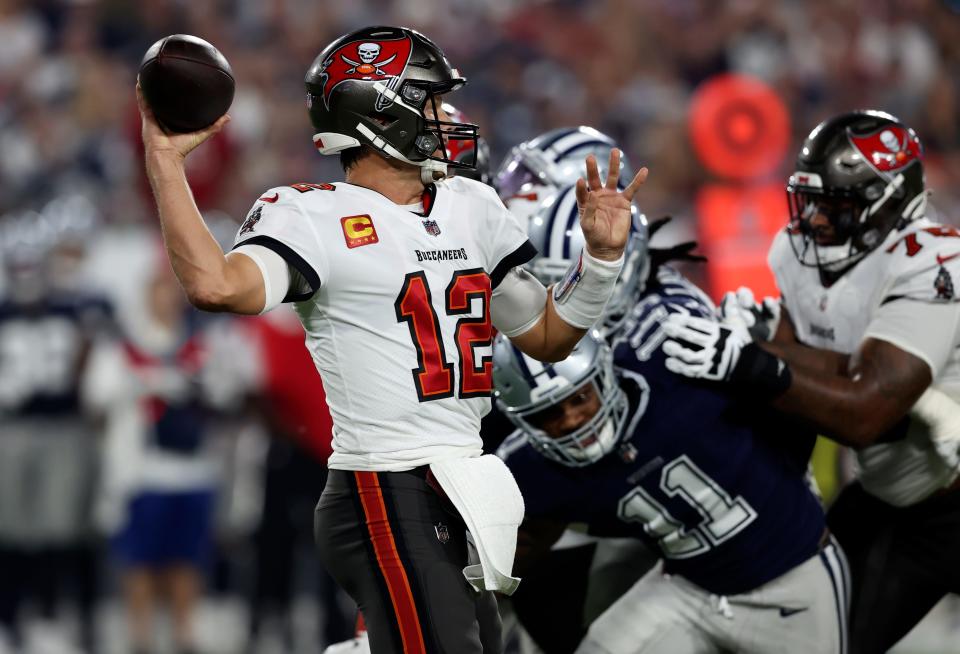 Tom Brady threw for four touchdowns in the Buccaneers' season-opening win.