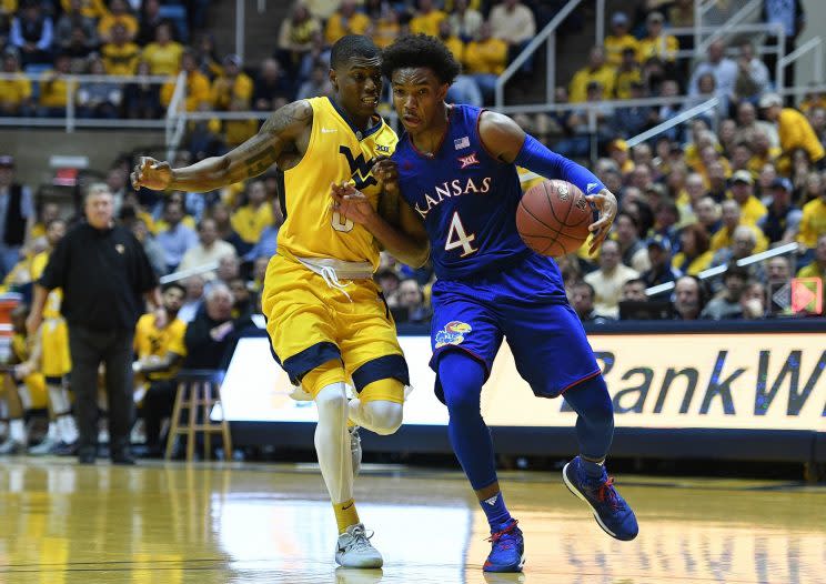 Kansas lost by 16 to West Virginia … But did they fall in this week’s rankings? (Getty)