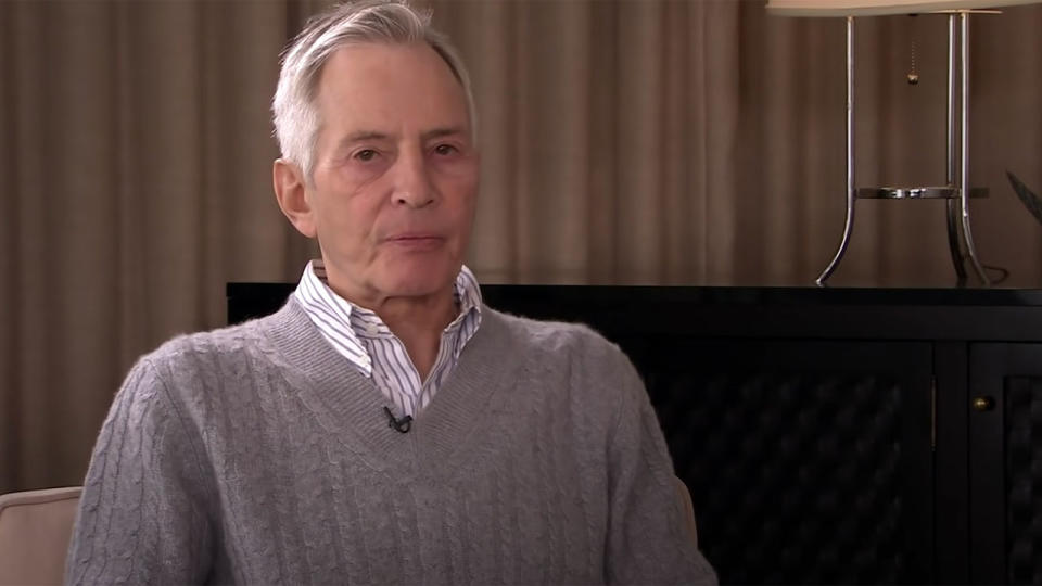 Robert Durst being interviewed for HBO's The Jinx 2015