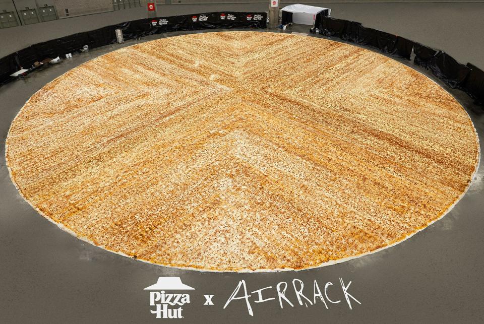 Airrack & Pizza Hut Break GUINNESS WORLD RECORDS™ Title for World’s Largest Pizza