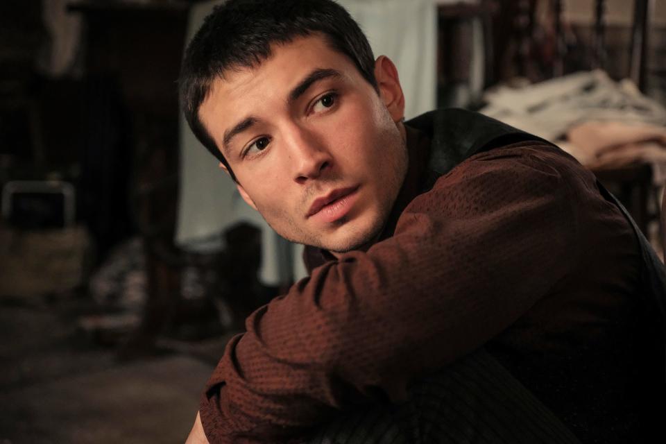 Ezra Miller appears as Credence Barebone in the "Harry Potter" prequel "Fantastic Beasts and Where to Find Them" franchise.