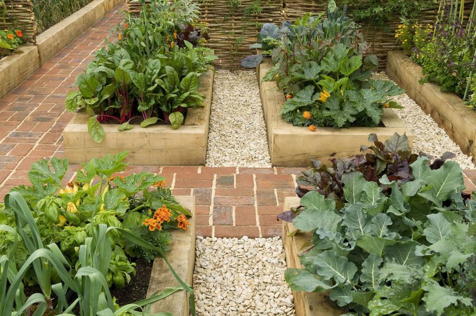 flower bed ideas potager