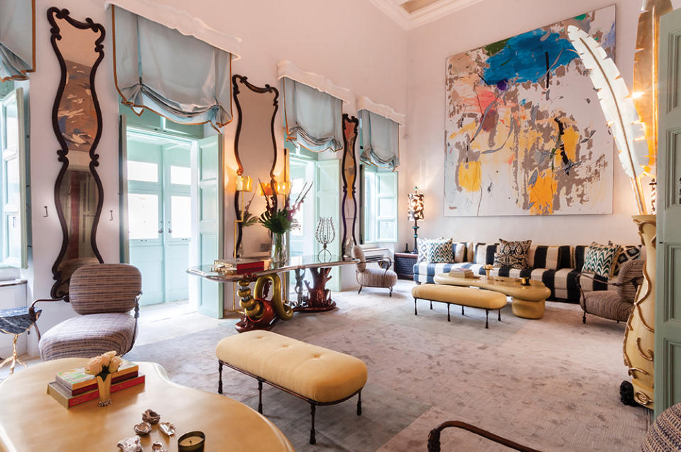 The living room of interior designer—and local ambassador—Francis Sultana.