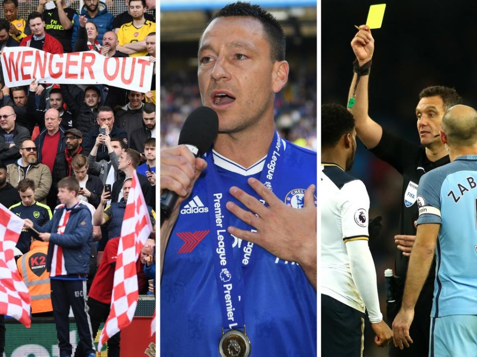 Arsenal fans, John Terry;s farewell and Andre Marriner's display for the Man City v Spurs game - big low points 