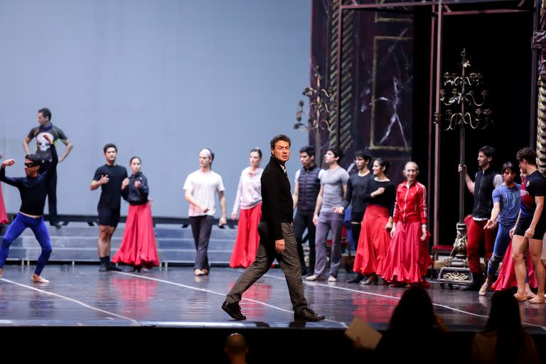 El Ballet Estable del Teatro Argentino, durante un ensayo en la sala Ginastera