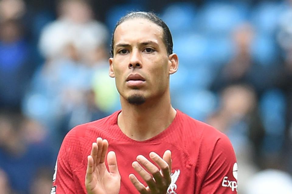 Absent: Virgil van Dijk missed Liverpool’s goalless draw at Chelsea due to illness  (Liverpool FC via Getty Images)