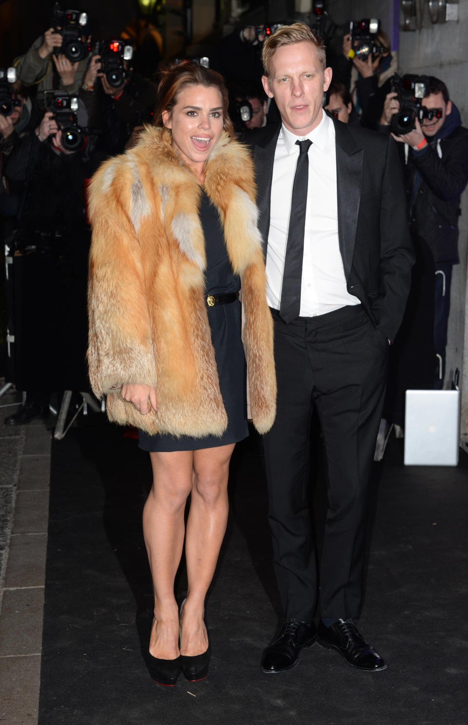 Billie Piper and Laurence Fox arriving at the Evening Standard Theatre Awards 2013, The Savoy Hotel, London.