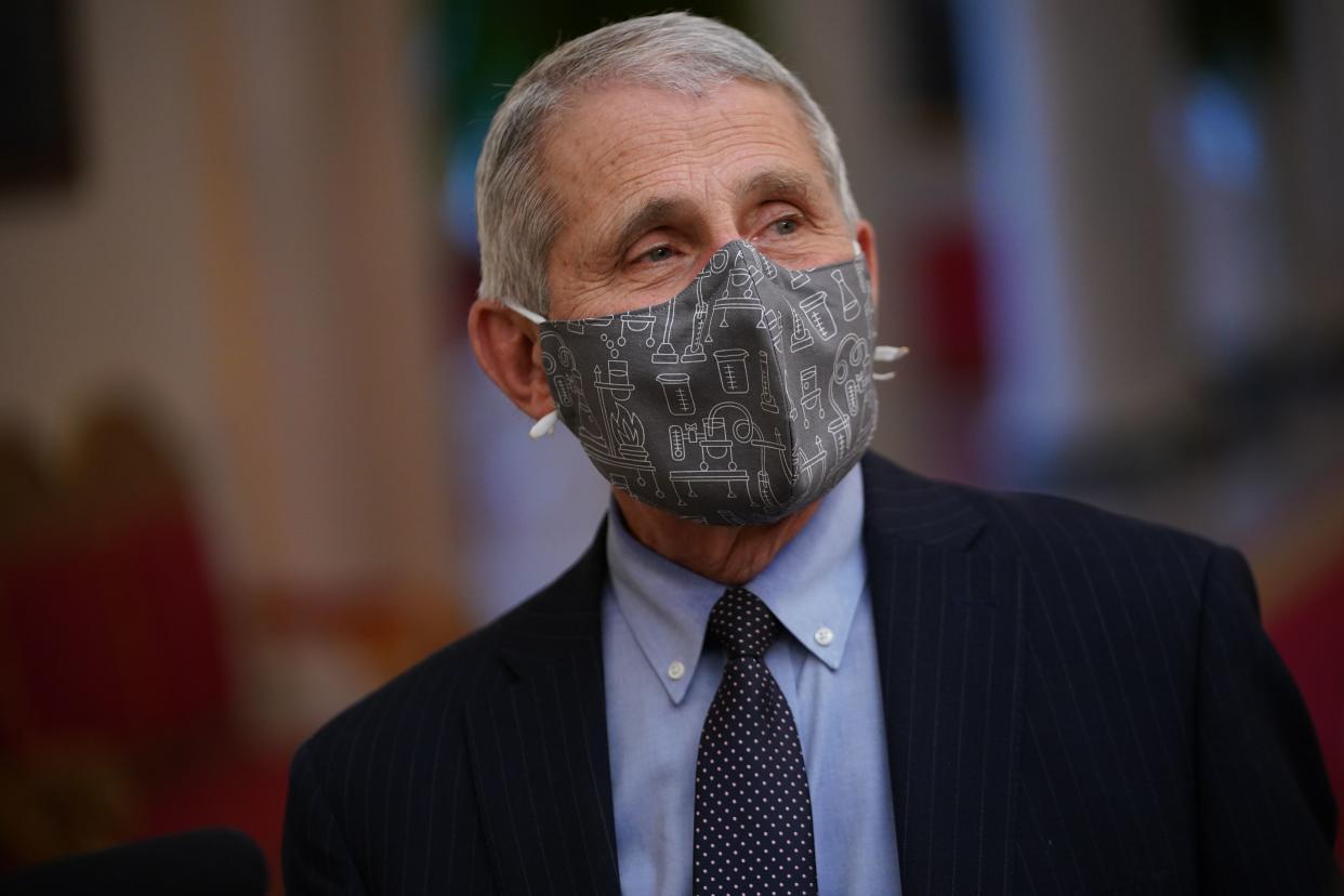 Dr. Anthony Fauci has already been front and center in President Biden's White House. (Photo: MANDEL NGAN/AFP via Getty Images)