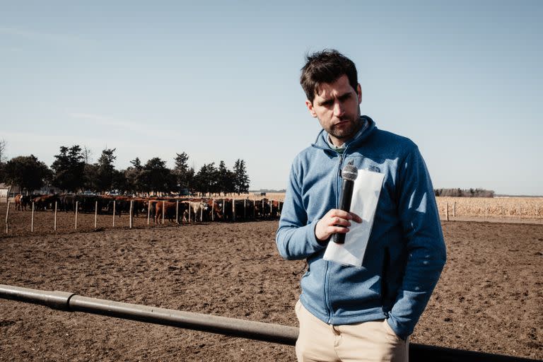 Agustin Fonzo, gerente de bio5, en la visita organizada por el Ipcva donde se presentó el proyecto de la empresa