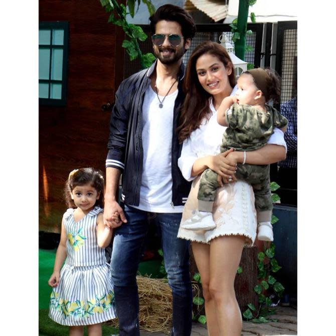 Shahid Kapoor, Mira Rajput Kapoor, Misha Kapoor and Zain Kapoor