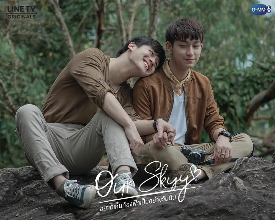 Pluem×Chimon（右）為「Our Skyy」台北見面會獻出首次海外見面會體驗。（翻攝自linetvth臉書）