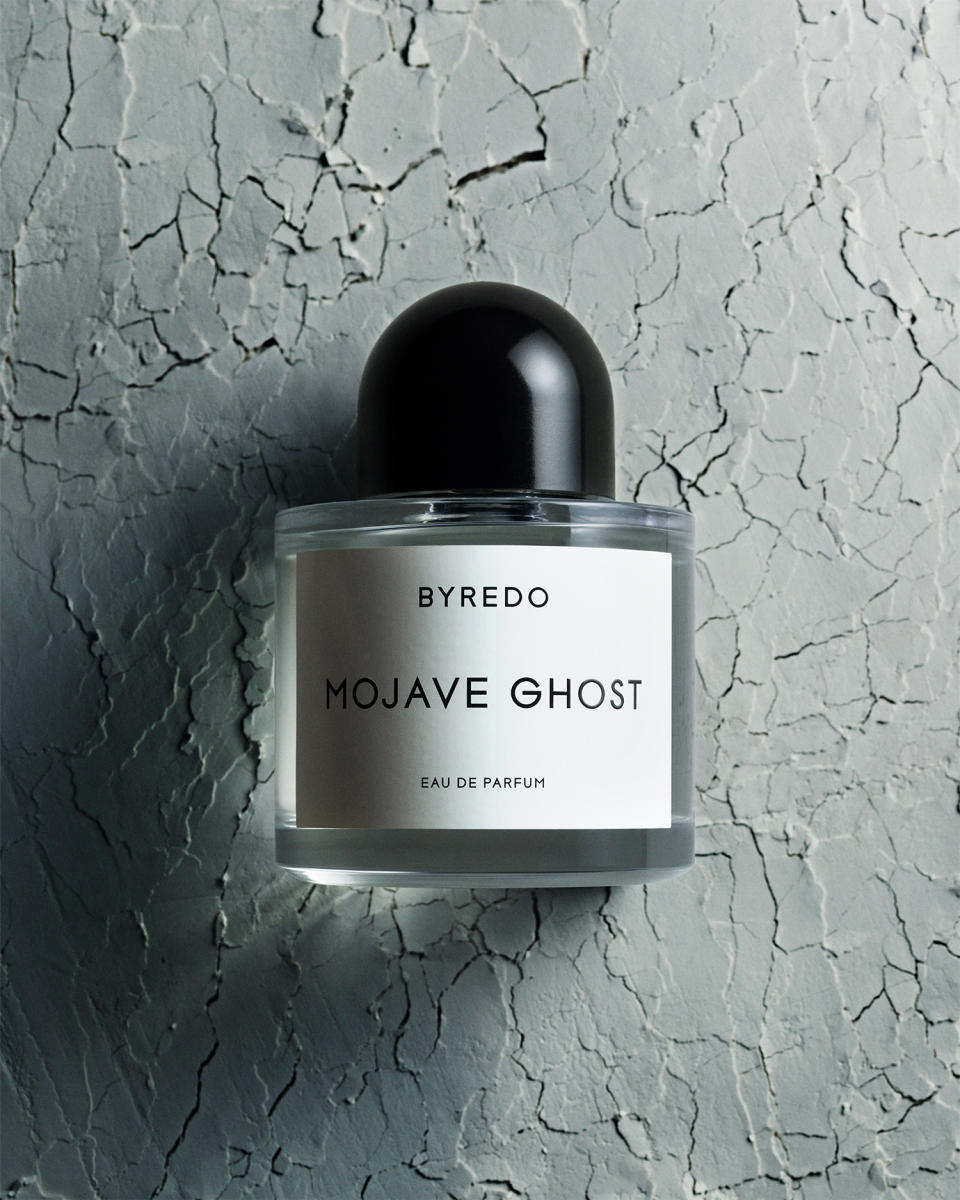 The campaign for Byredo’s Mojave Ghost <a href="https://wwd.com/pop-culture/new-fashion-releases/jinkx-monsoon-perfume-hera-release-info-1236221768/" rel="nofollow noopener" target="_blank" data-ylk="slk:fragrance;elm:context_link;itc:0;sec:content-canvas" class="link ">fragrance</a> is being fronted by Amelia Gray Hamlin.