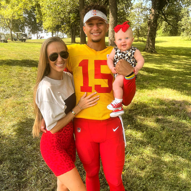 See Brittany & Patrick Mahomes Son Bronze's Festive Game Day