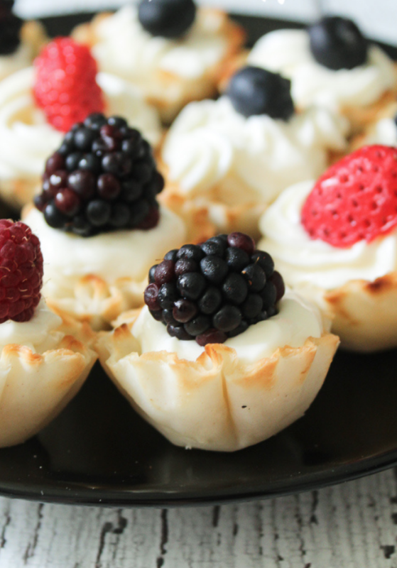 <p>Jen Around the World</p><p>Phyllo fruit cups are so easy to make that you will want to make them again and again and again.</p><p><strong>Get the recipe: <a href="https://jenaroundtheworld.com/phyllo-fruit-cups/" rel="nofollow noopener" target="_blank" data-ylk="slk:Phyllo Fruit Cups;elm:context_link;itc:0;sec:content-canvas" class="link "><em>Phyllo Fruit Cups</em></a></strong></p>
