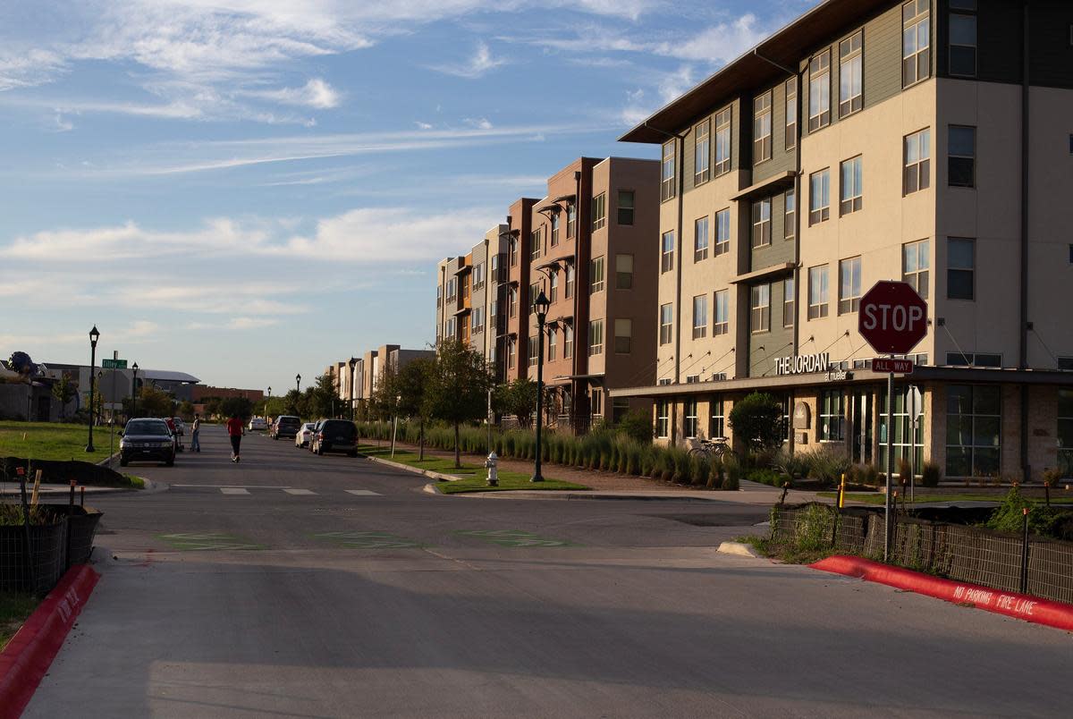 The Mueller neighborhood in East Austin on Oct. 7, 2023.