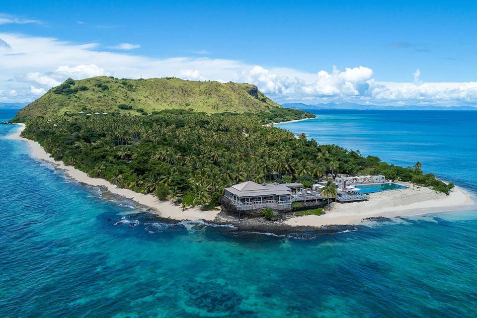 Aerial view of VOMO Island