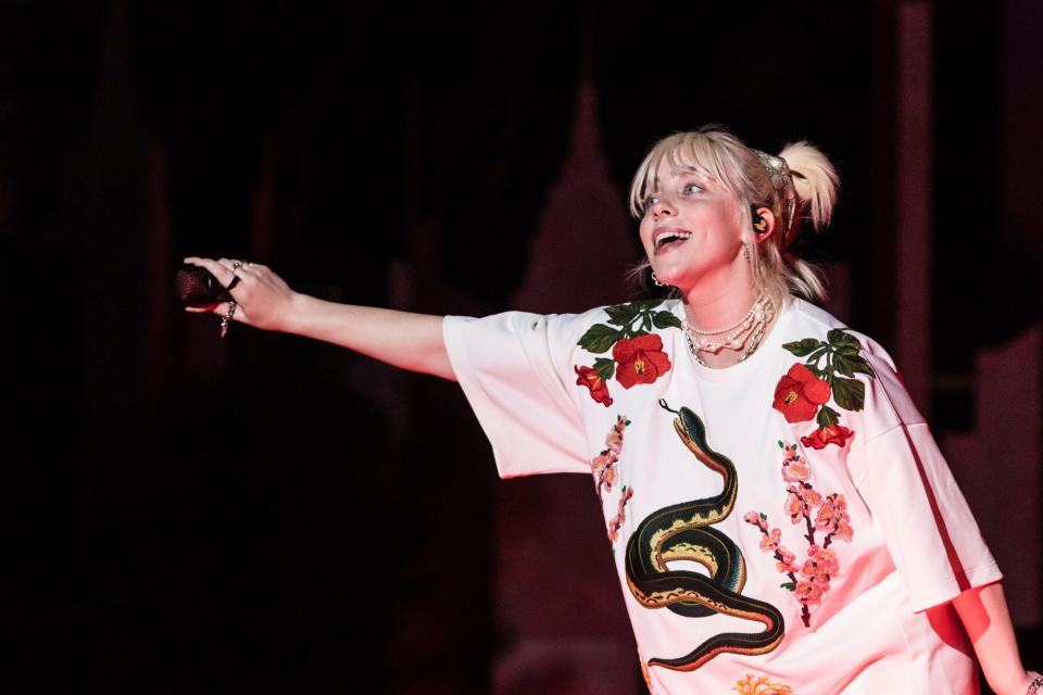 Billie Eilish performs during the Global Citizen festival, Saturday, Sept. 25, 2021, in New York.