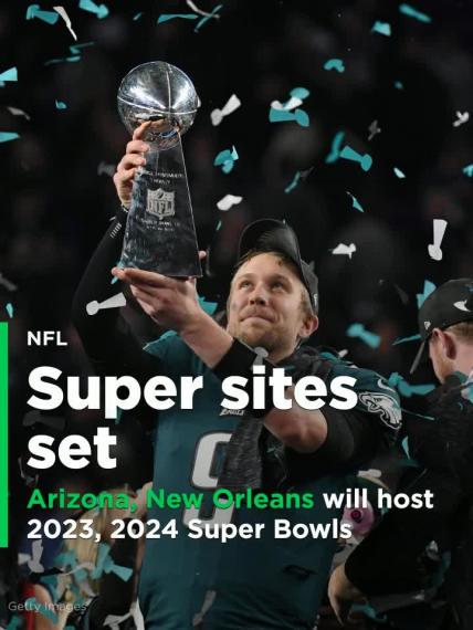 Arizona, New Orleans will host 2023, 2024 Super Bowls