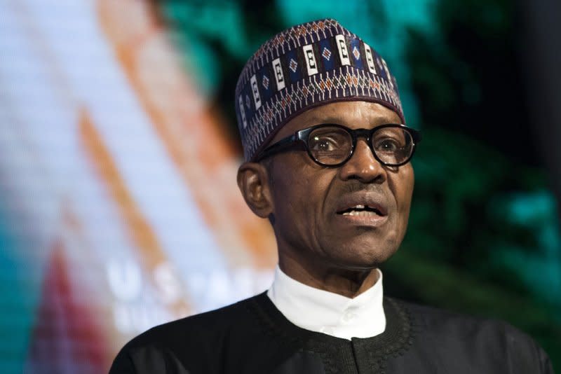 Nigerian President Muhammadu Buhari speaks at the U.S.-Africa Business Forum at the Plaza Hotel on September 21, 2016 in New York City. On December 31, 1983, a bloodless military coup overthrew Nigerian President Shehu Shagari's government, replacing him with Buhari. File Photo by Drew Angerer/UPI