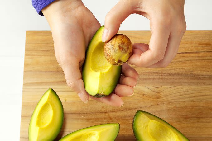 Removing the avocado seed