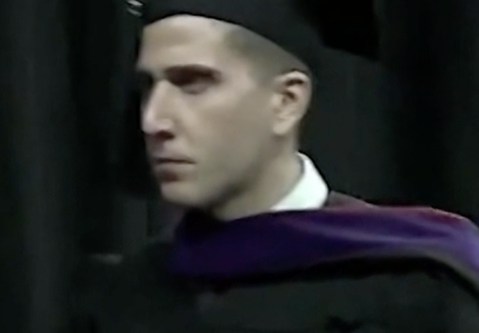Bryan Kohberger receiving his bachelor’s degree from Desales University in Pennsylvania in 2020 (Desales University)