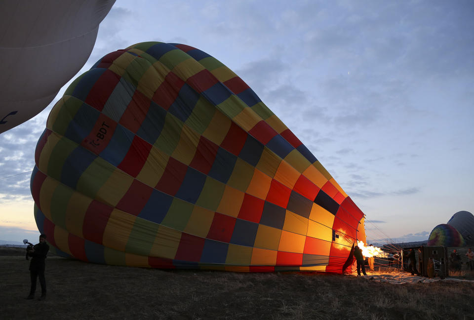 Hot air balloons over Turkey’s Cappadocia