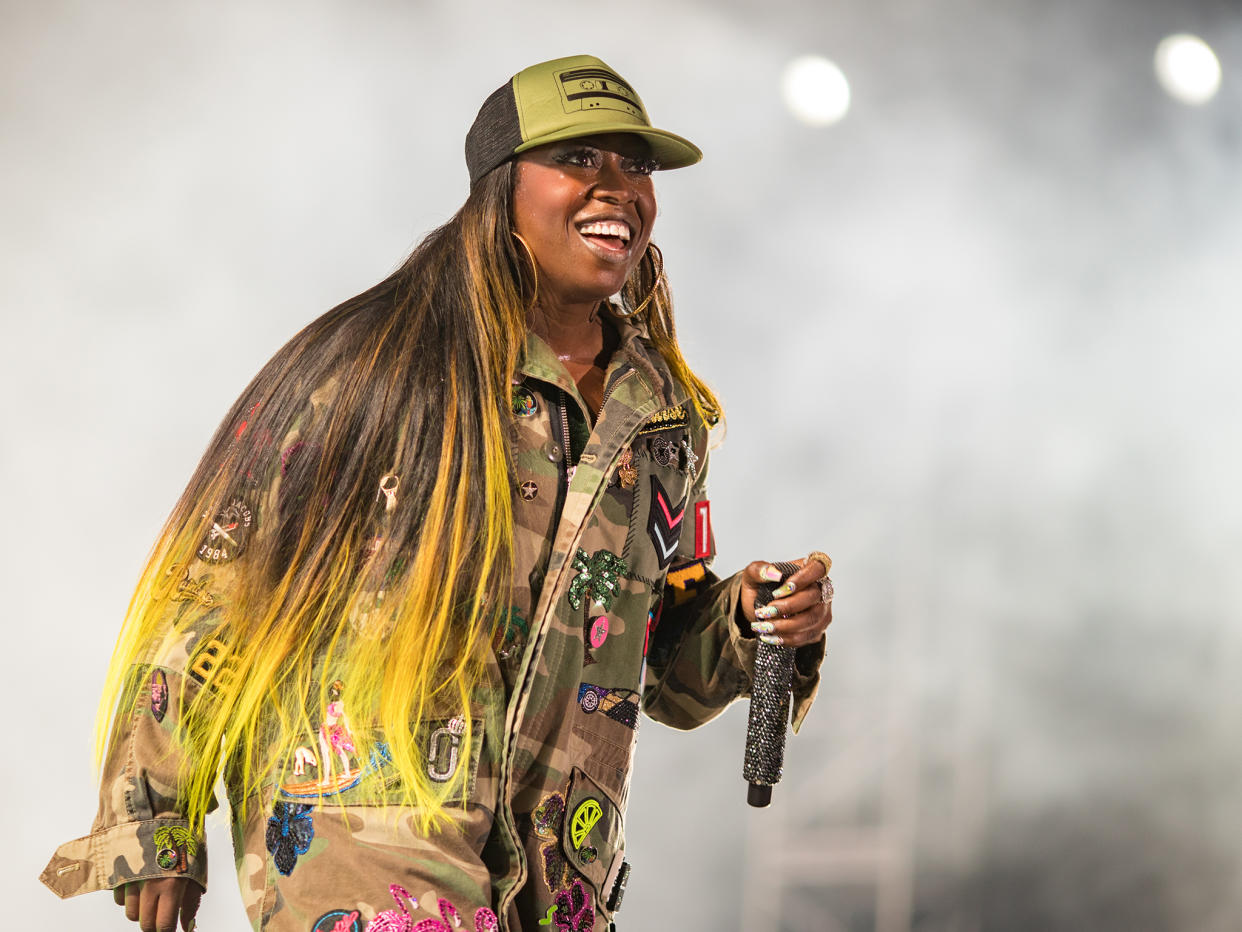 Missy Elliott performs during FYF Fest in Los Angeles in July this year: Getty