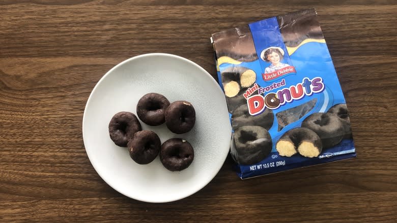 Little Debbie mini frosted donuts