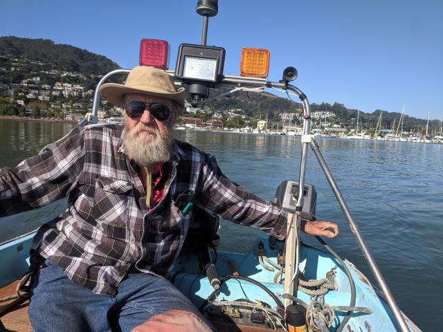 Old Fishing Boat in Sausalito by Connie Fox