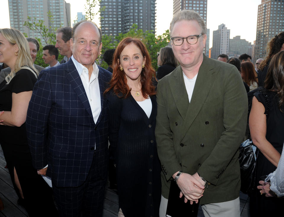 Arnold Cohen, Elizabeth Marcuse and Todd Snyder at LIM's Fashion Forward awards.