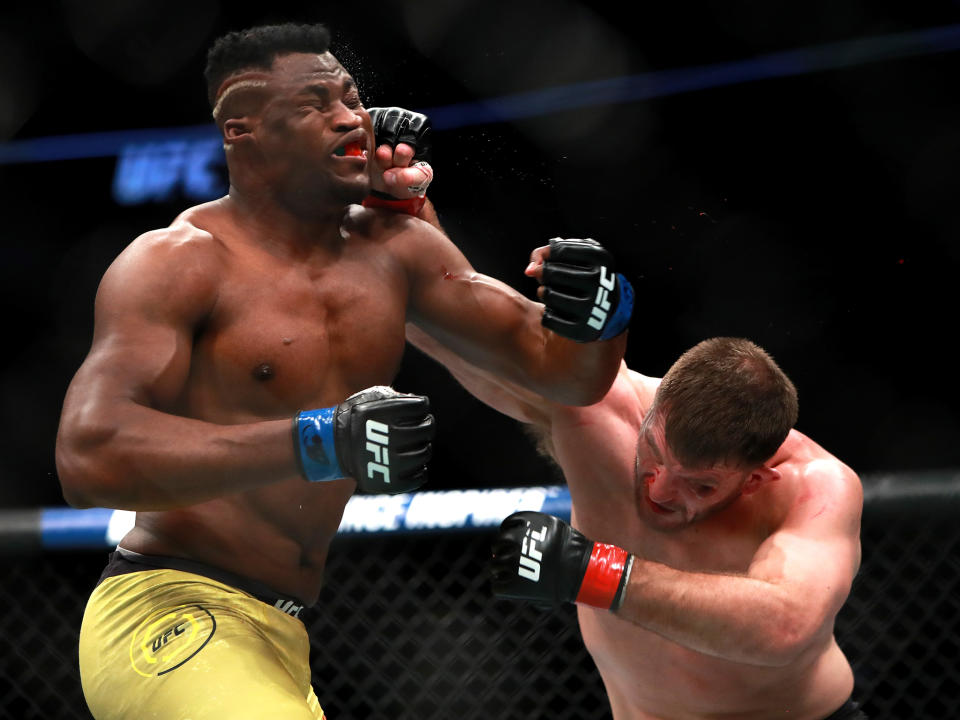 Stipe Miocic beat Francis Ngannou at UFC 220 in Boston with a comfortable unanimous decision victory: Getty