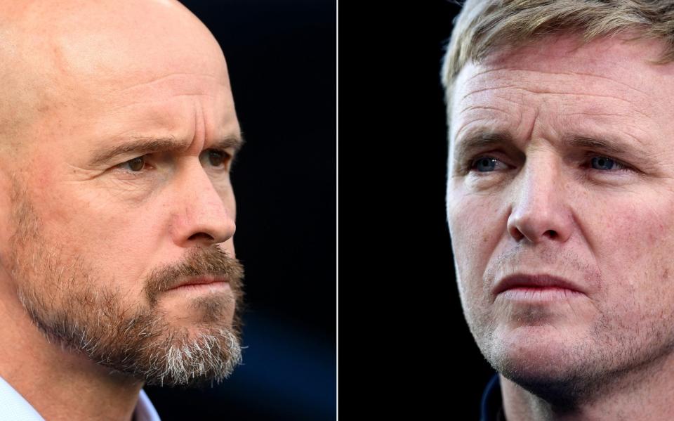 Erik ten Hag and Eddie Howe - Manchester United vs Newcastle United is the perfect final and can wake sleeping giants - Getty Images/Naomi Baker