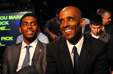 Kyrie Irving said he gained much of his confidence from playing against his father, Drederick – and the pep talks his father gave him after the games