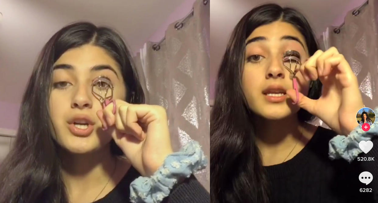 TikTok blocked 17-year-old Feroza Aziz from her account after she made a video bringing awareness to detention camps in China. (Photo: TikTok)