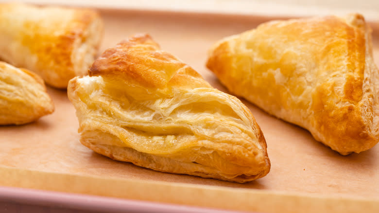 Apple turnovers on sheet pan