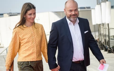 Anders Holch Povlsen and his wife Anne Holch Povlsen - Credit: Olufson Jonas/Ritzau Scanpix via AP