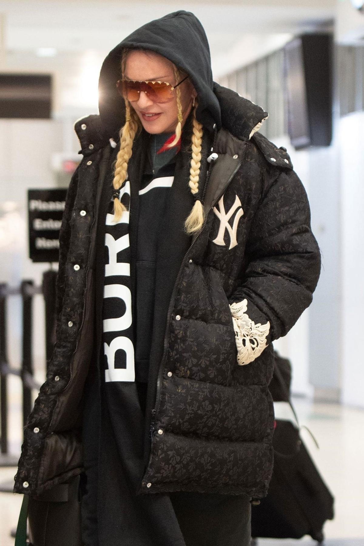 Madonna’s Cool-Girl Braids Are the Ultimate Travel Day Beauty Solution