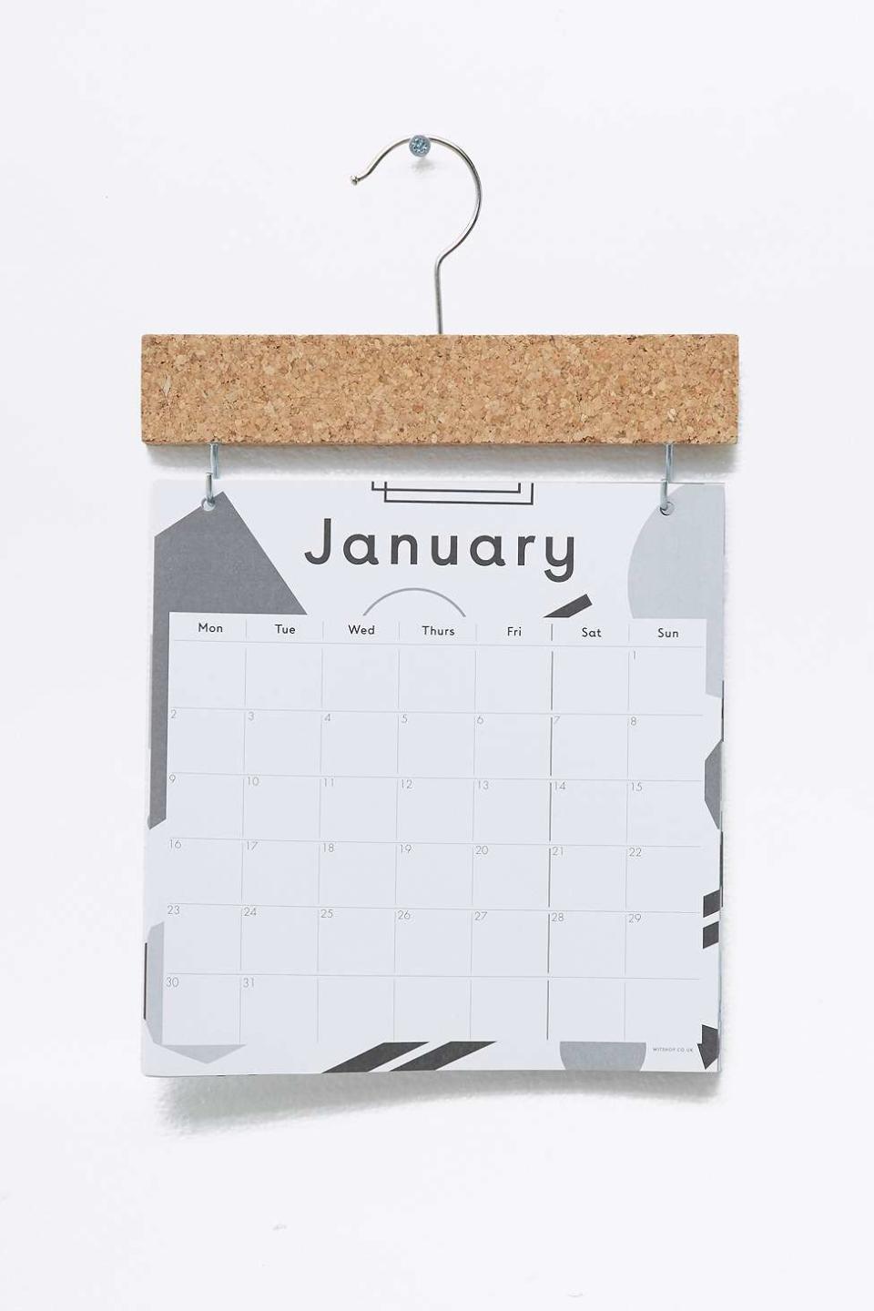 Wit Shop Pinboard Calendar