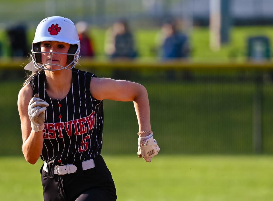 Crestview's Sophie Durbin has the Cougars at No. 1 in the Richland County Softball Power Poll.