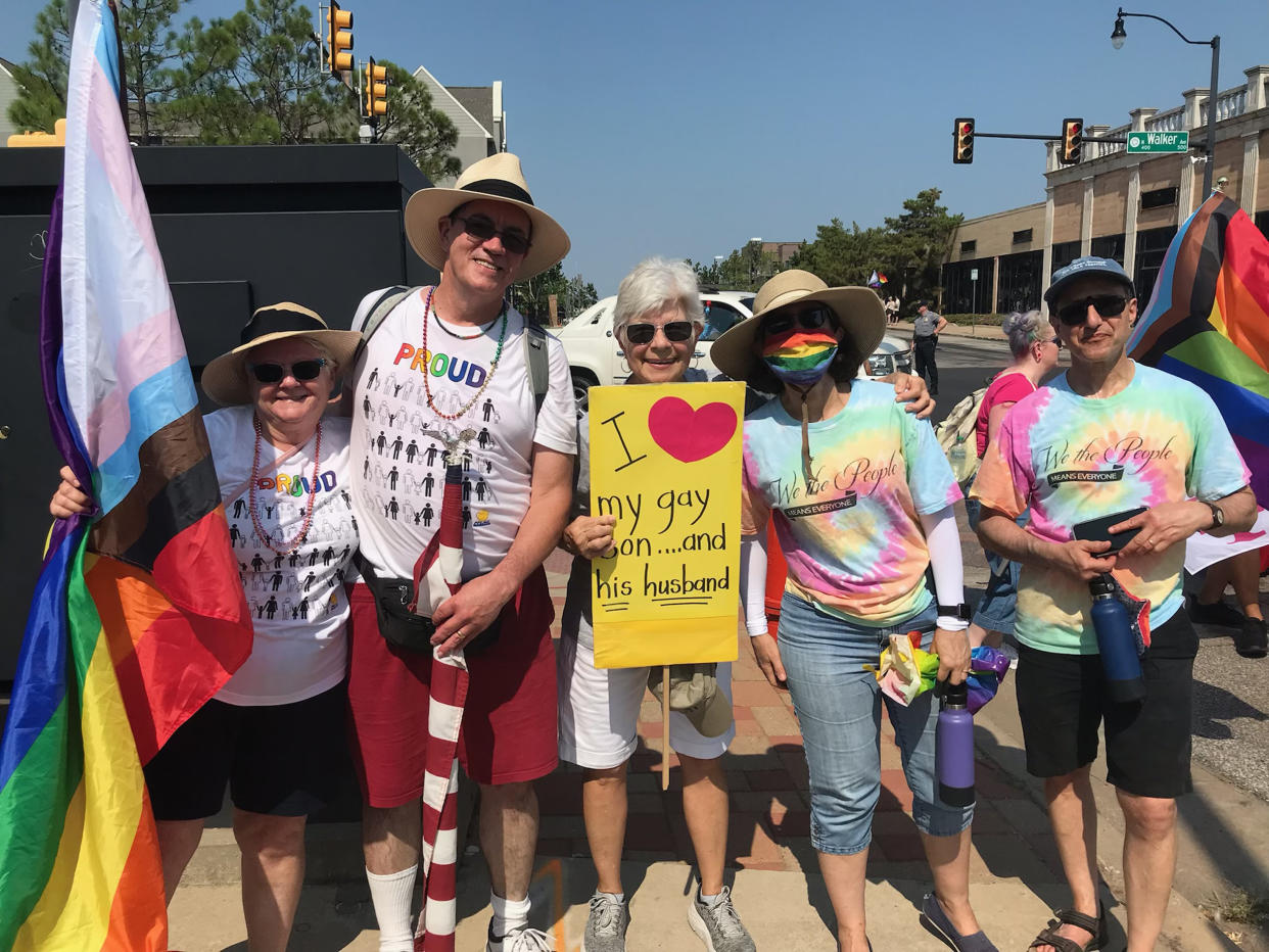 The Holladay family at Oklahoma Pride. (Courtesy PLFAG Norman)