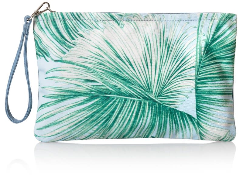 Palm Print Clutch