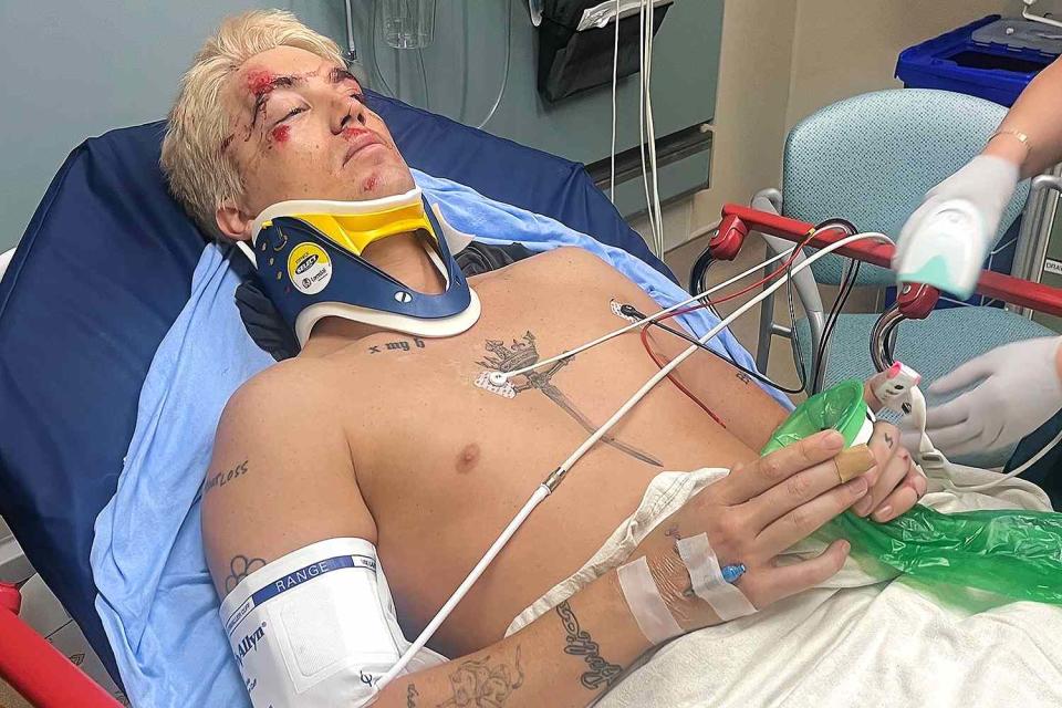 <p>Paul Klein/Instagram</p> Paul Klein in hospital 